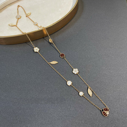 [Noble Aura jewelry]LUCKY SPRING 15 MOTIFS GOLD NECKLACE