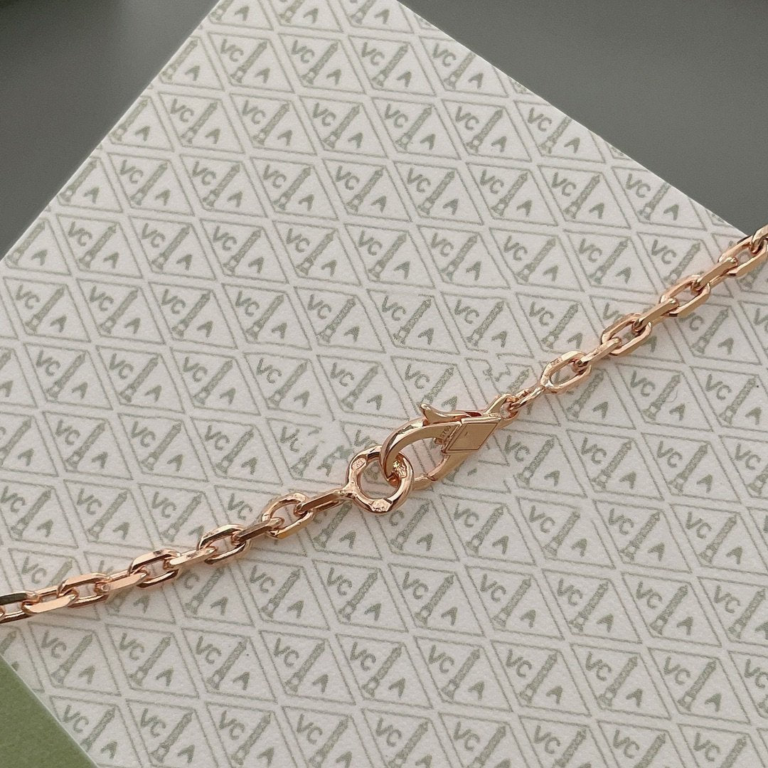 [Noble Aura jewelry]LUCKY SPRING 15 MOTIFS ROSE GOLD NECKLACE