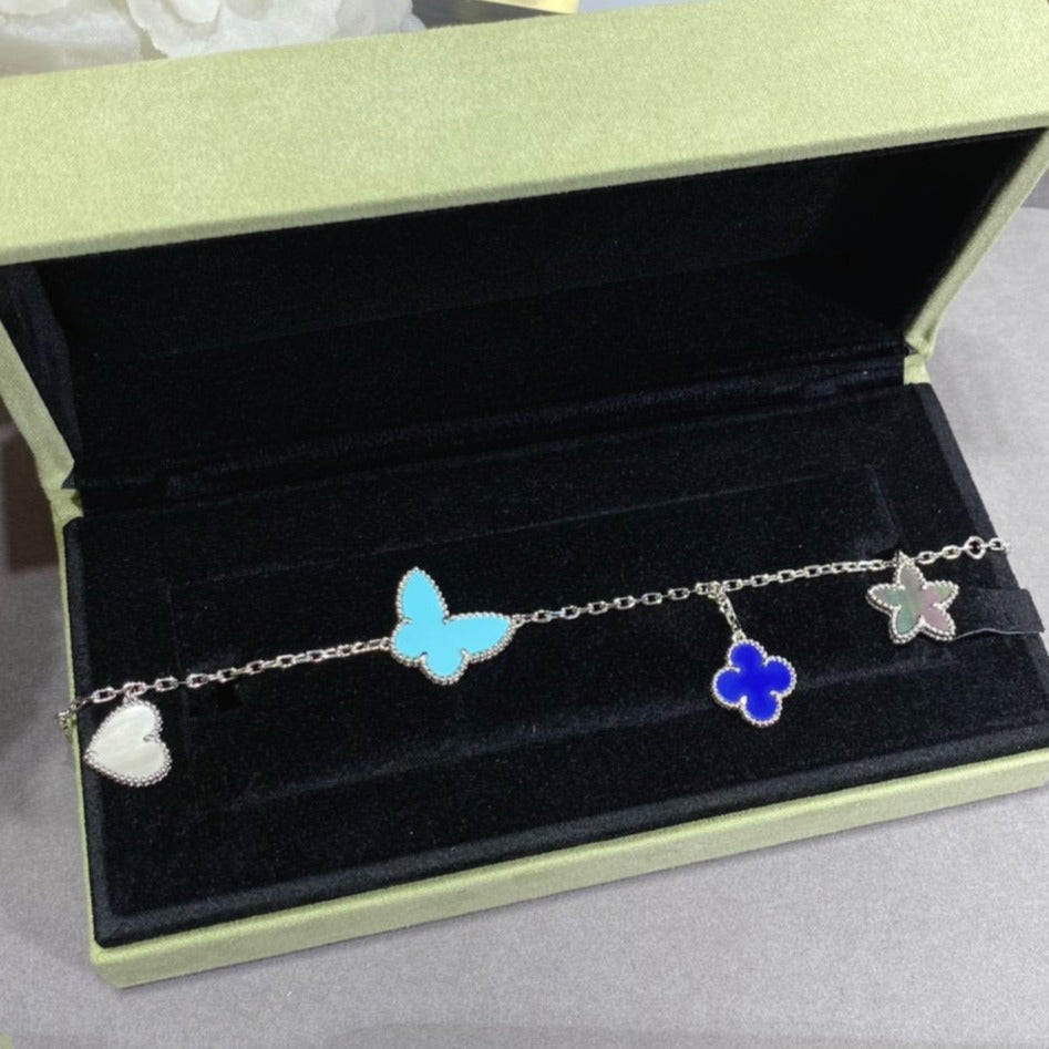[Noble Aura jewelry]LUCKY SPRING SILVER BRACELET 4 MOTIF
