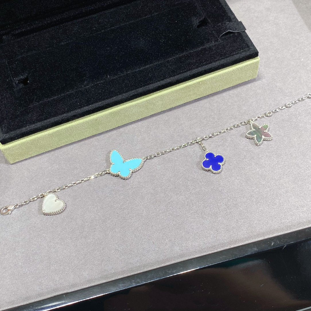 [Noble Aura jewelry]LUCKY SPRING SILVER BRACELET 4 MOTIF