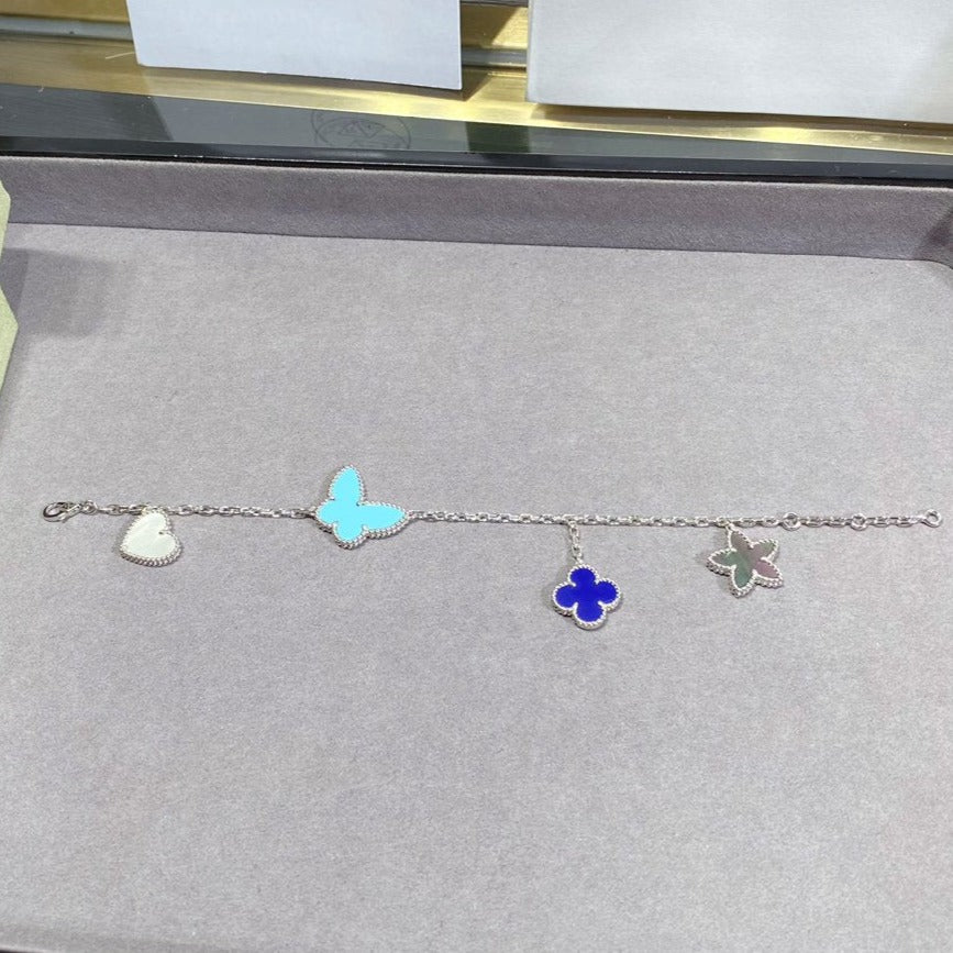 [Noble Aura jewelry]LUCKY SPRING SILVER BRACELET 4 MOTIF