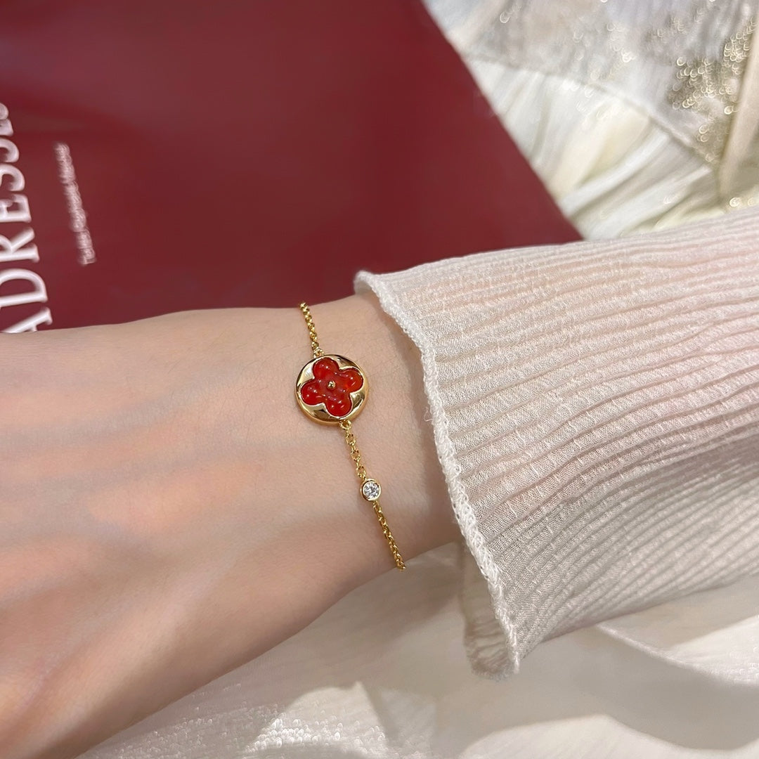 [Noble Aura jewelry]SUN PEDANT CARNELIAN BRACELET