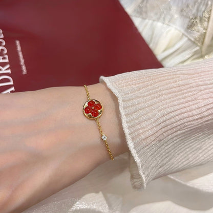 [Noble Aura jewelry]SUN PEDANT CARNELIAN BRACELET