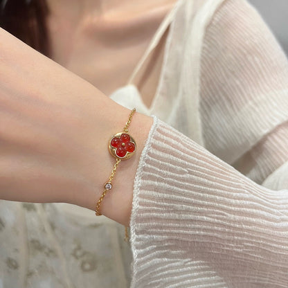 [Noble Aura jewelry]SUN PEDANT CARNELIAN BRACELET