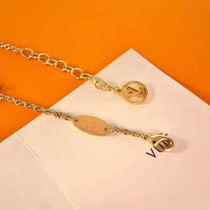 [Noble Aura jewelry]LOGO STAR MOTIF GOLD BRACELET