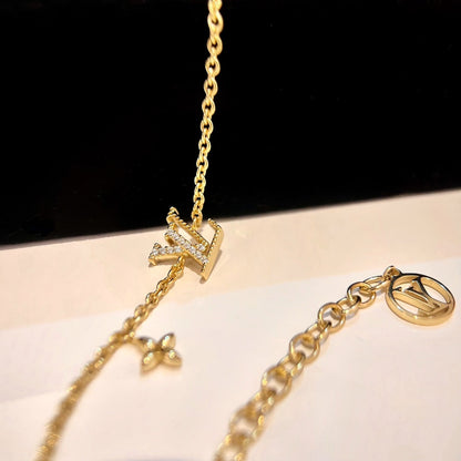 [Noble Aura jewelry]LOGO STAR MOTIF GOLD BRACELET