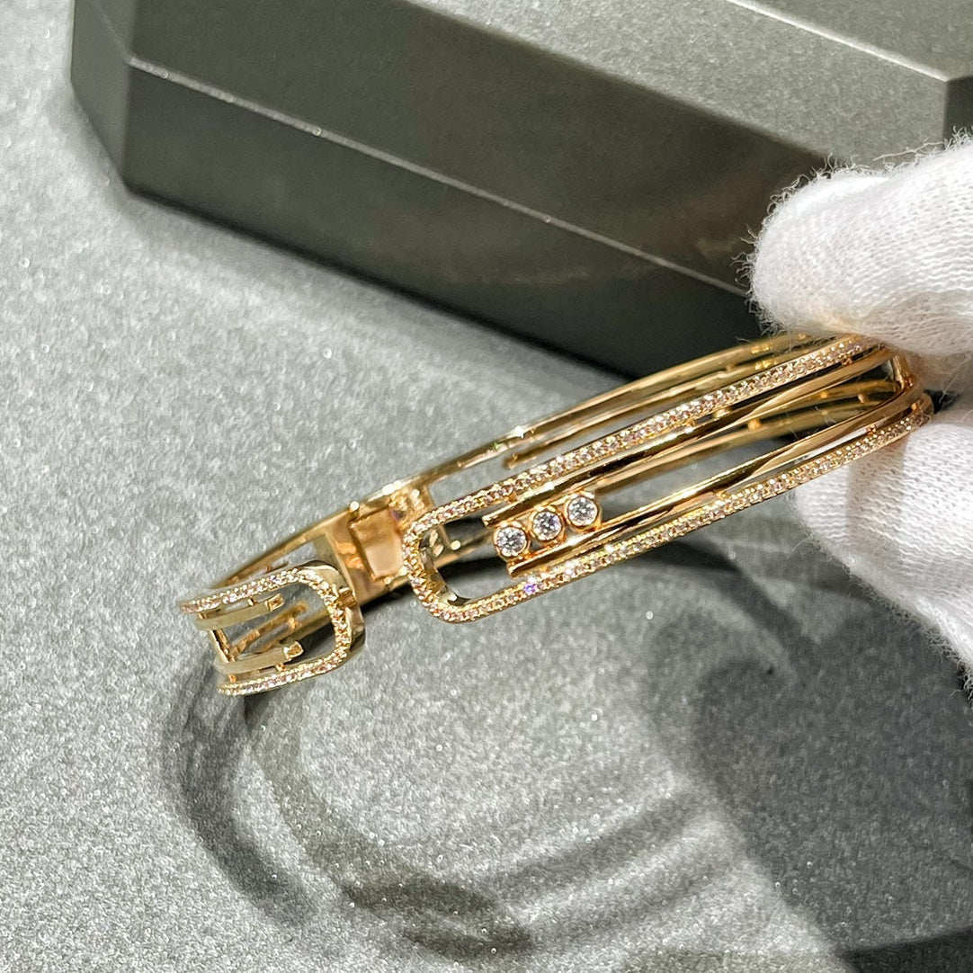 [Noble Aura jewelry]MOVE 10TH PAVED DIAMOND BRACELET