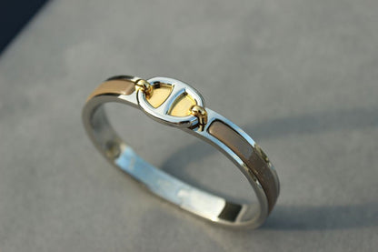 [Noble Aura jewelry]CLIC CHAINE SILVER BRACELET