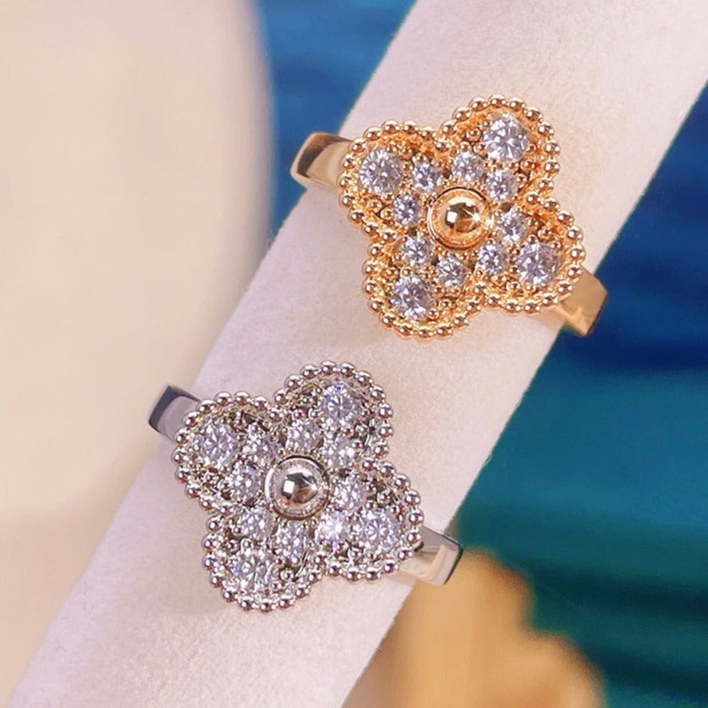 [Noble Aura jewelry]CLOVER DIAMOND RING