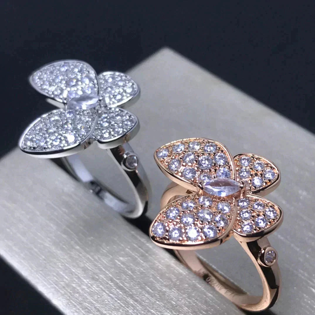 [Noble Aura jewelry]BUTTERFLY PINK GOLD DIAMOND RING