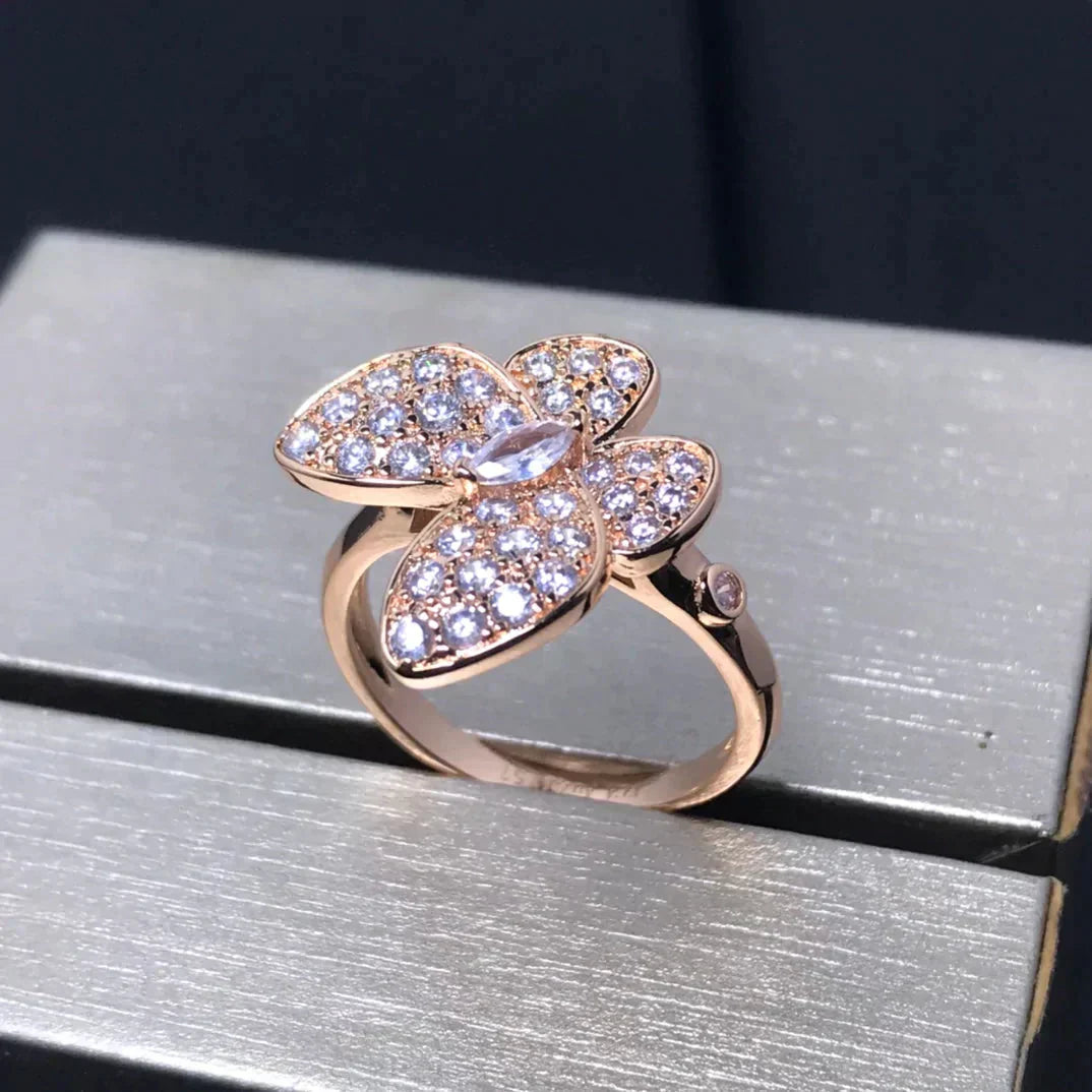 [Noble Aura jewelry]BUTTERFLY PINK GOLD DIAMOND RING