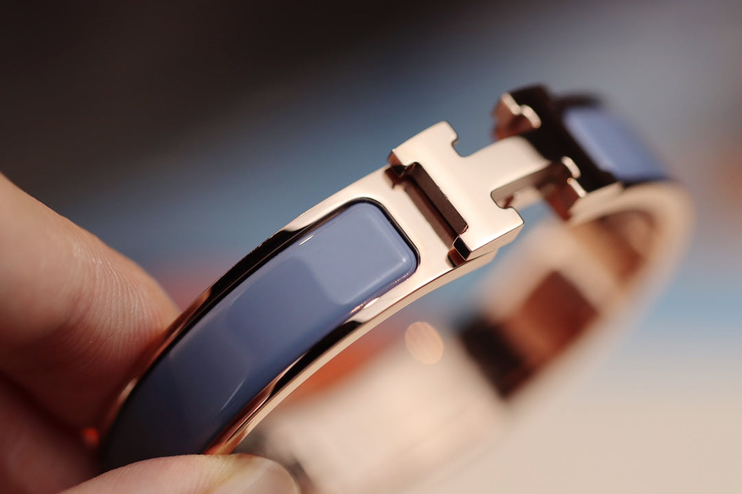 [Noble Aura jewelry]H BRACELET 12MM BLUE GRAY