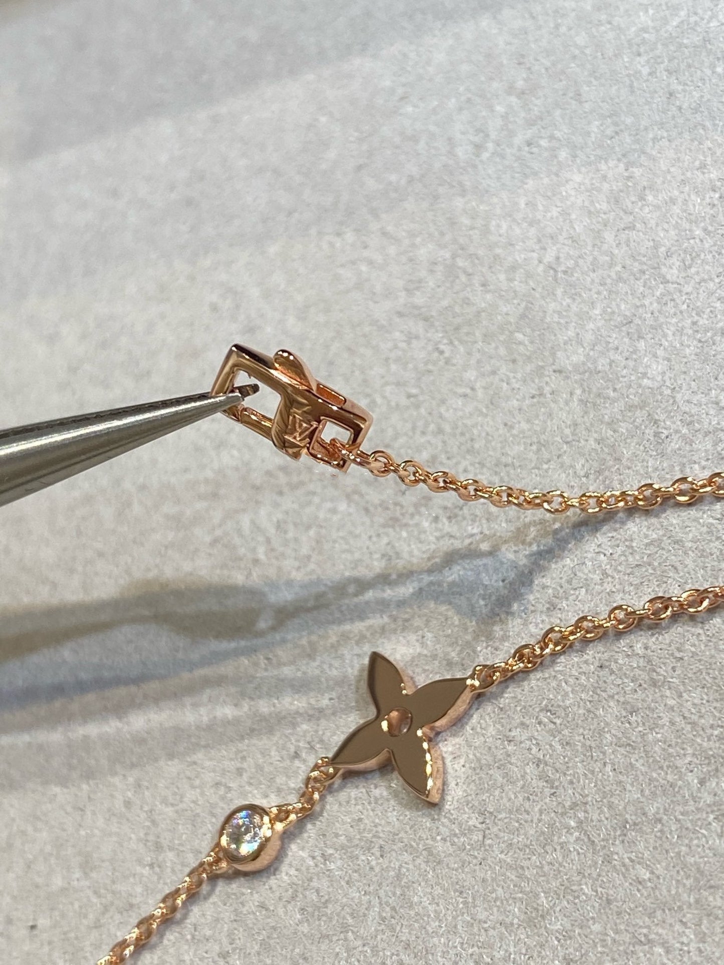 [Noble Aura jewelry]STAR DIAMOND PINK GOLD BRACELET