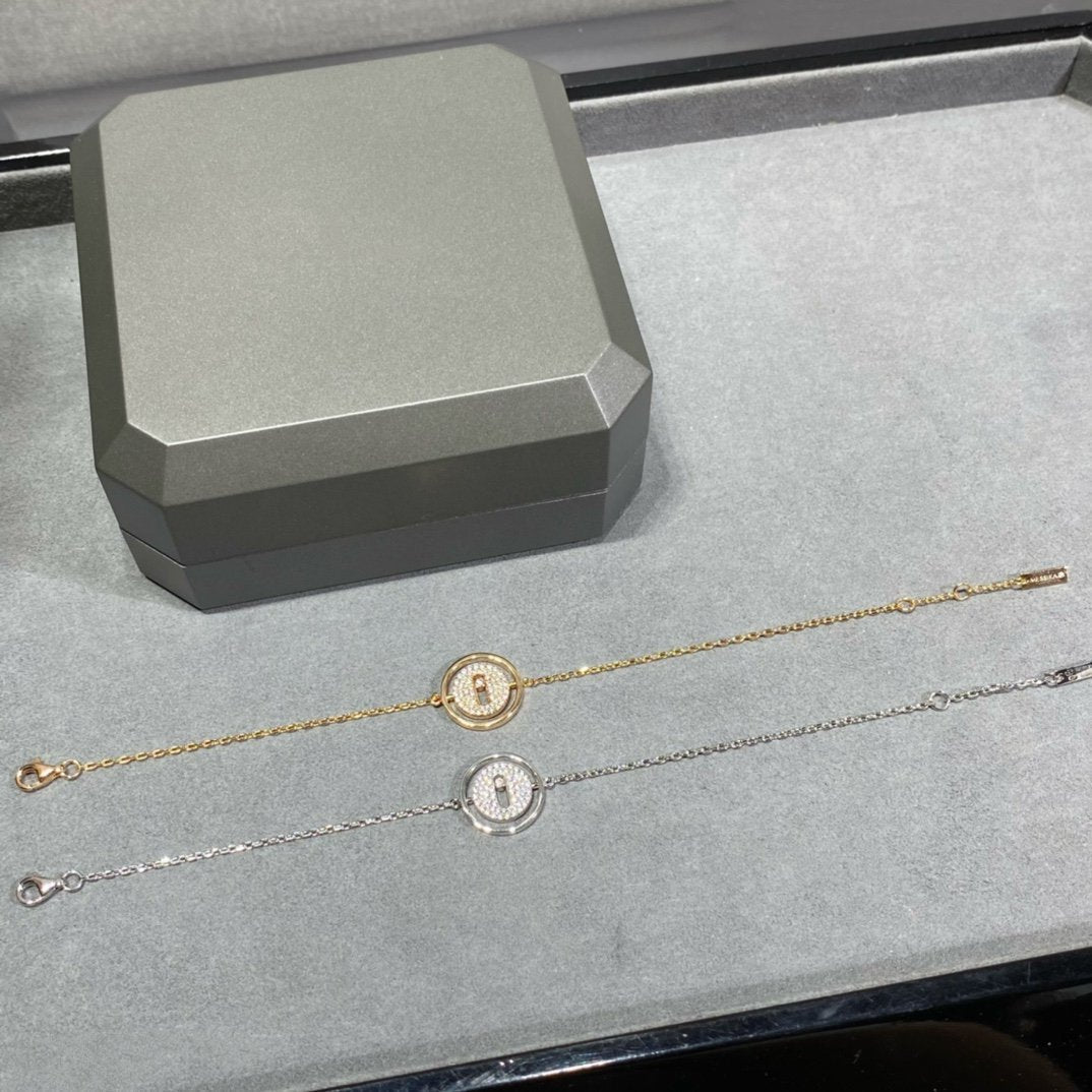 [Noble Aura jewelry]LUCKY MOVE DIAMOND PAVED BRACELET