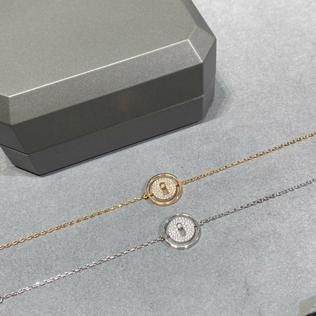 [Noble Aura jewelry]LUCKY MOVE DIAMOND PAVED BRACELET