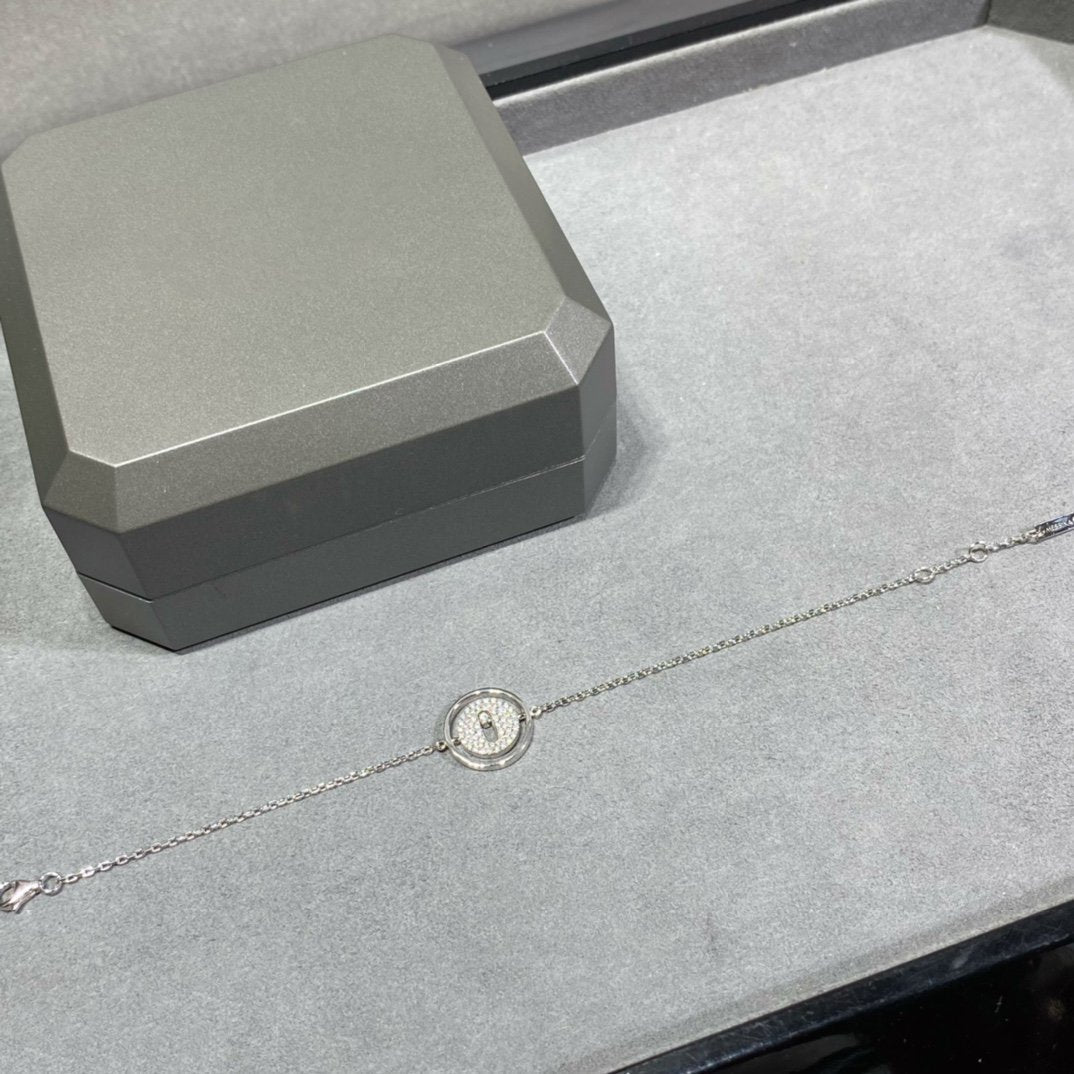 [Noble Aura jewelry]LUCKY MOVE DIAMOND PAVED BRACELET