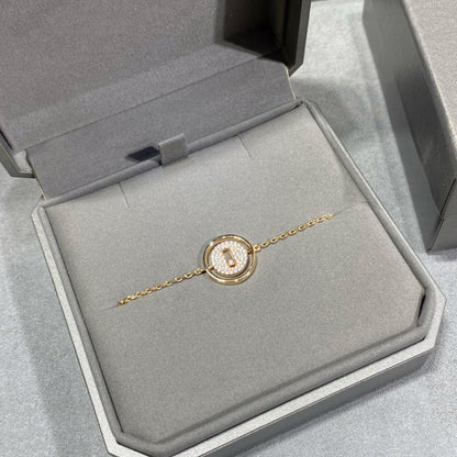[Noble Aura jewelry]LUCKY MOVE DIAMOND PAVED BRACELET