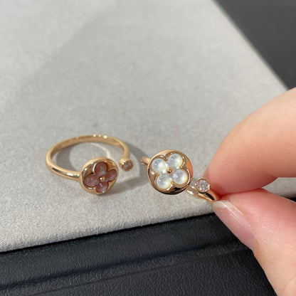 [Noble Aura jewelry]SUN 1 DIAMOND PINK MOP RING