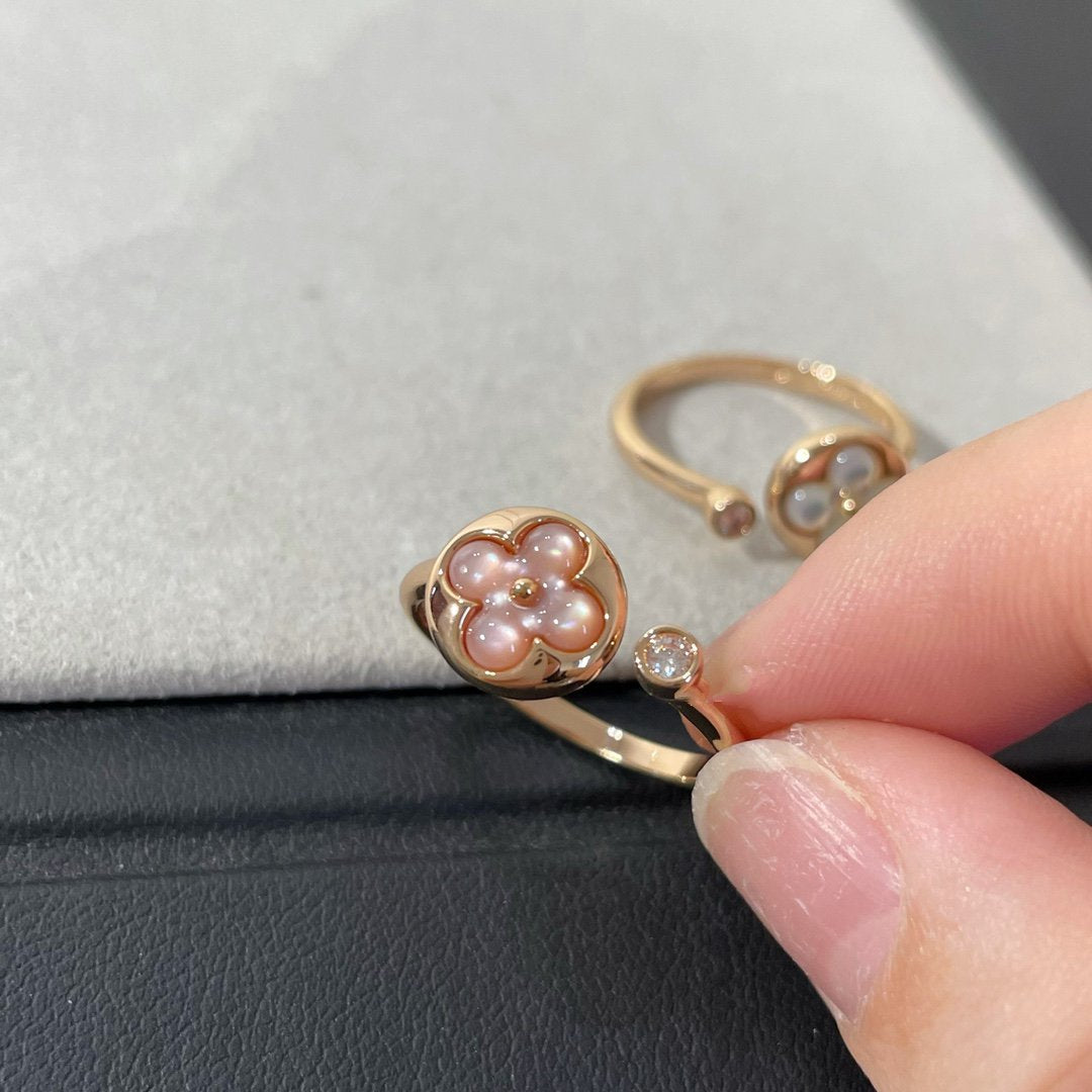 [Noble Aura jewelry]SUN 1 DIAMOND PINK MOP RING
