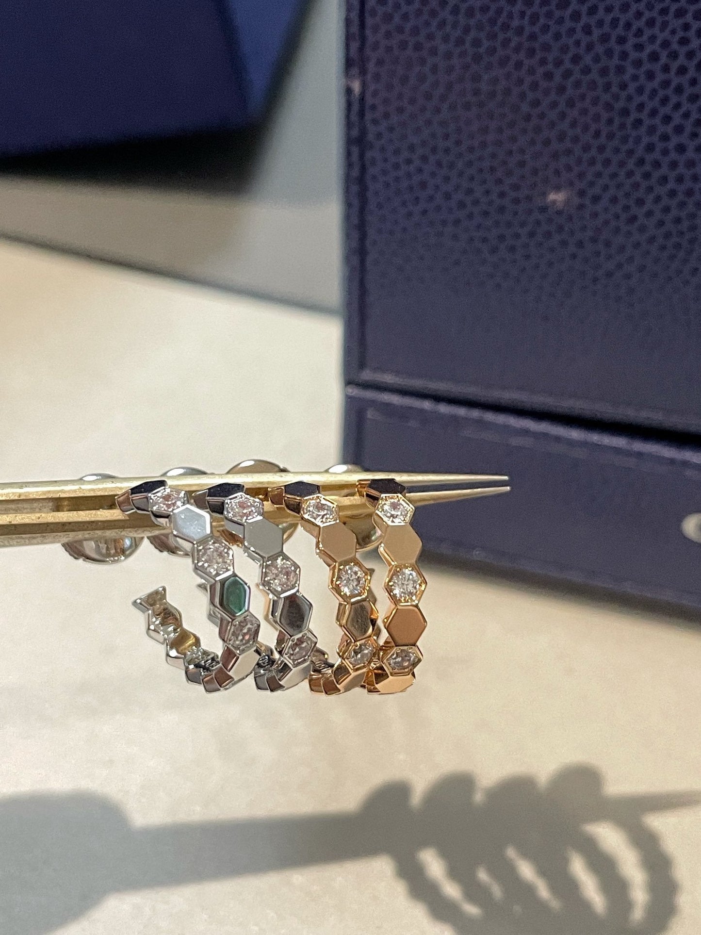 [Noble Aura jewelry]Hollow Design Four-Leaf Clover Flower Shape Ring