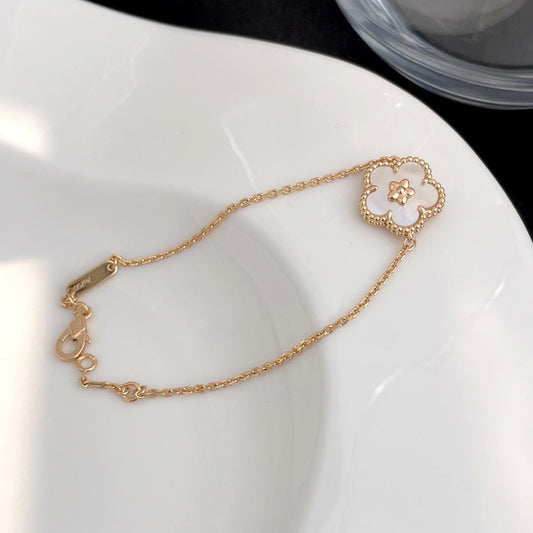 [Noble Aura jewelry]LUCKY SPRING ROSE GOLD MOP BRACELET