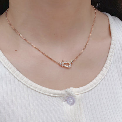 [Noble Aura jewelry]FORCE 10 PINK GOLD DIAMOND NECKLACE