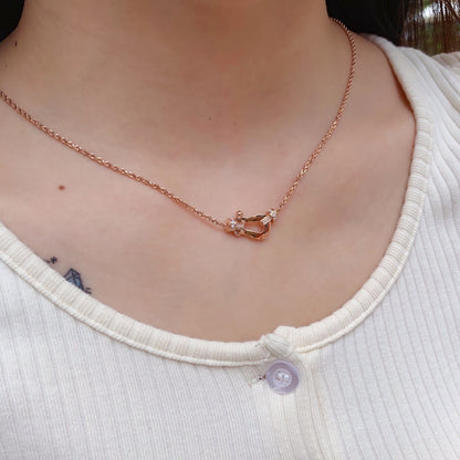 [Noble Aura jewelry]FORCE 10 PINK GOLD DIAMOND NECKLACE