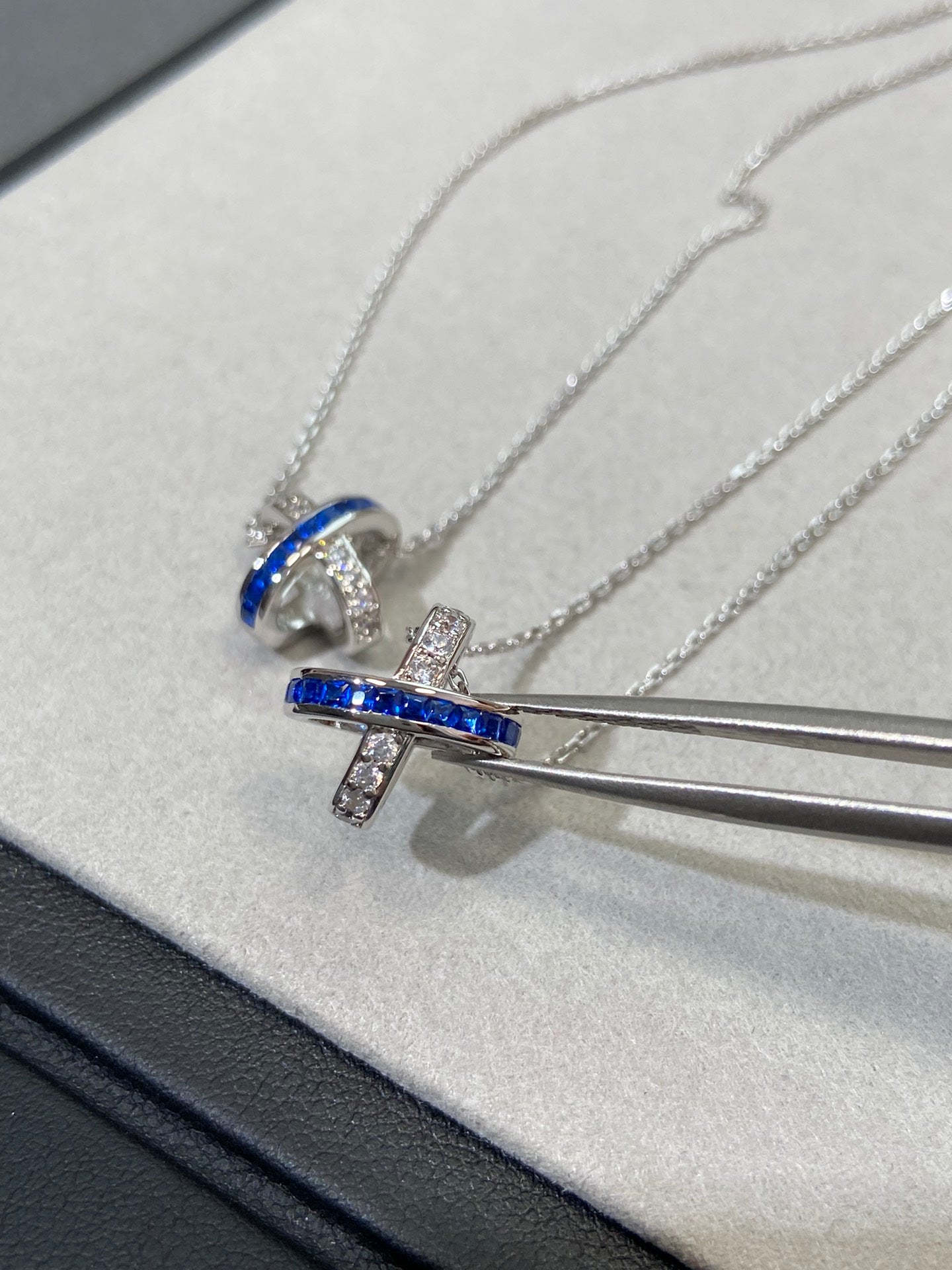 [Noble Aura jewelry]LIENS DIAMOND SILVER NECKLACE