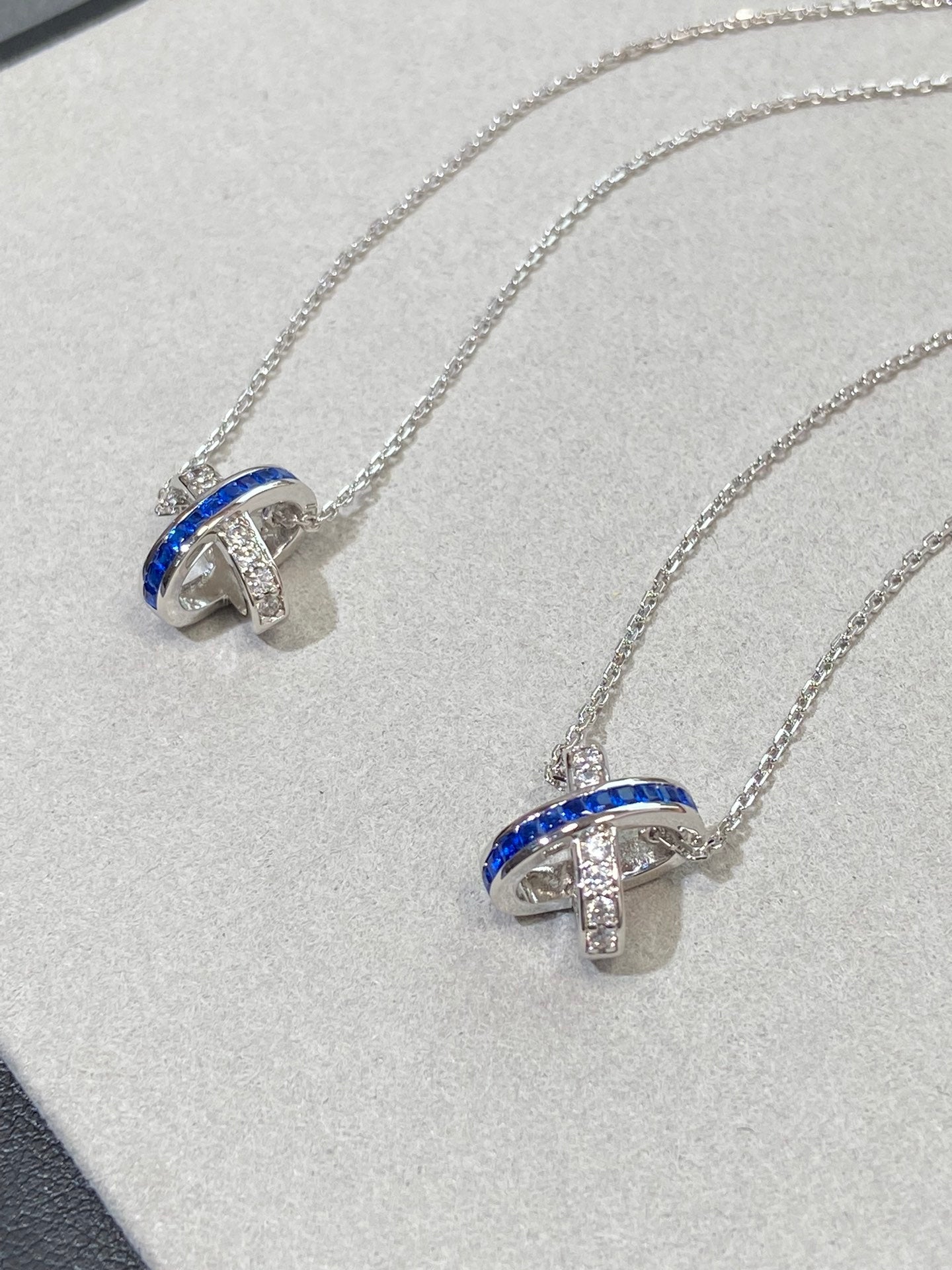 [Noble Aura jewelry]LIENS DIAMOND SILVER NECKLACE