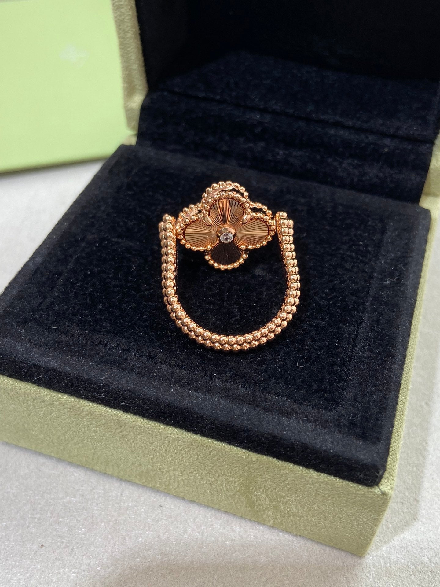 [Noble Aura jewelry]CLOVER RIVERSIBLE ROSE GOLD RING