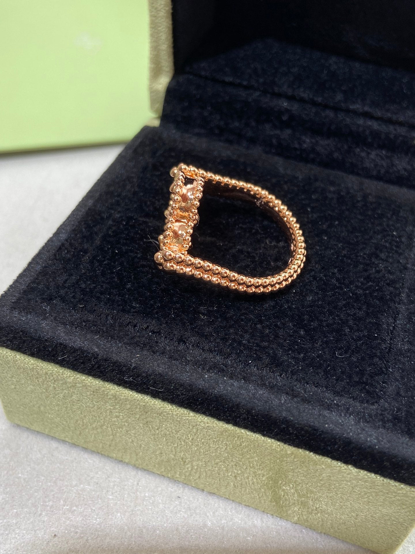 [Noble Aura jewelry]CLOVER RIVERSIBLE ROSE GOLD RING