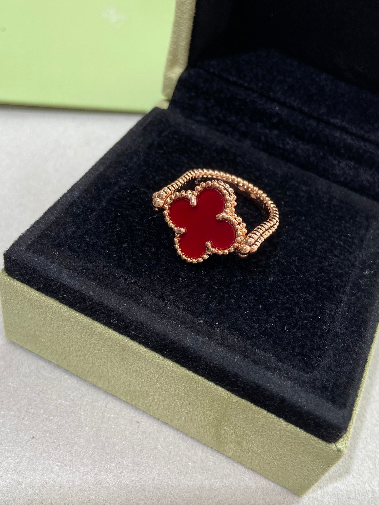 [Noble Aura jewelry]CLOVER RIVERSIBLE RING GOLD COLLECTION