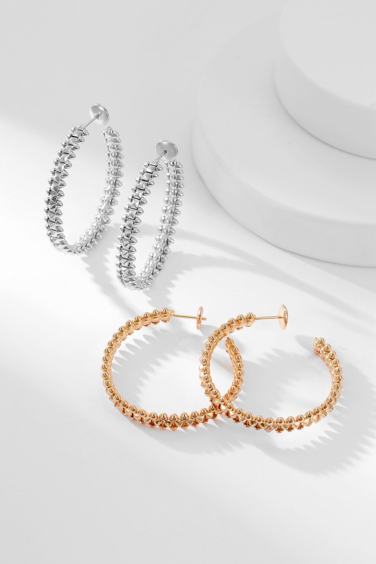 [Noble Aura jewelry]CLASH HOOP EARRINGS