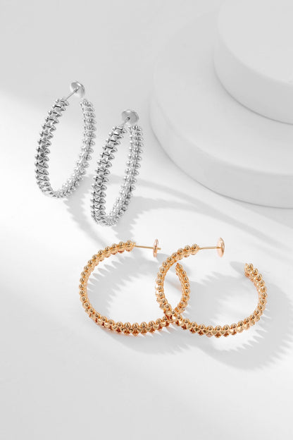 [Noble Aura jewelry]CLASH HOOP EARRINGS