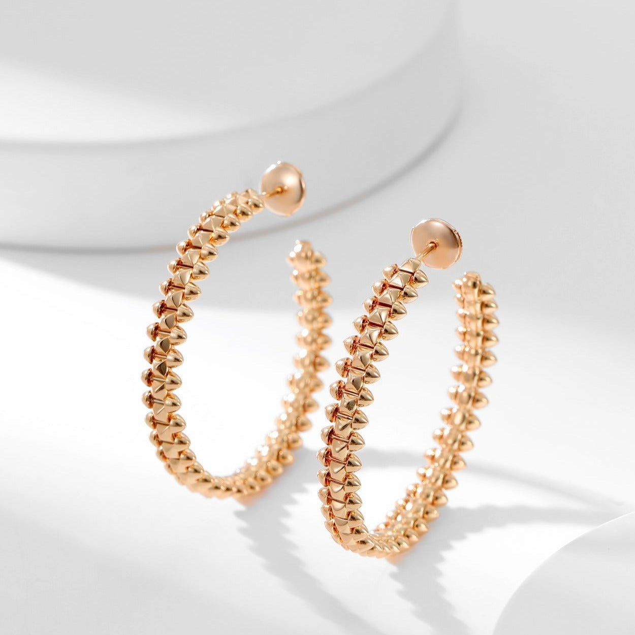 [Noble Aura jewelry]CLASH HOOP LARGE EARRINGS