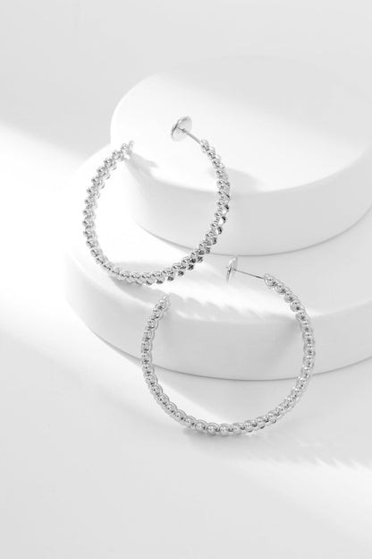 [Noble Aura jewelry]CLASH HOOP EARRINGS