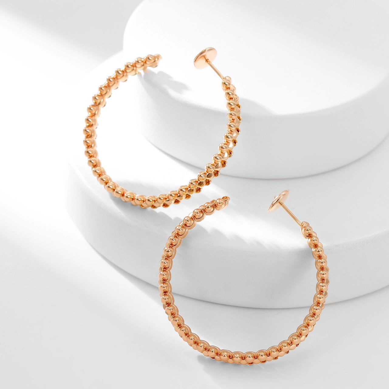 [Noble Aura jewelry]CLASH HOOP LARGE EARRINGS