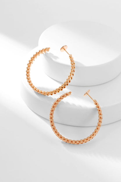 [Noble Aura jewelry]CLASH HOOP EARRINGS