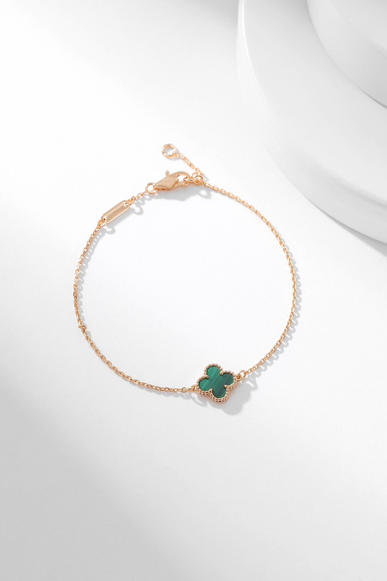 [Noble Aura jewelry]CLOVER BRACELET MALACHITE 1 MOTIF
