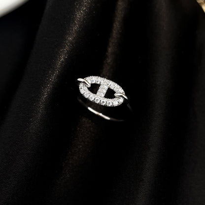 [Noble Aura jewelry]RONDE SMALL SILVER DIAMOND RING