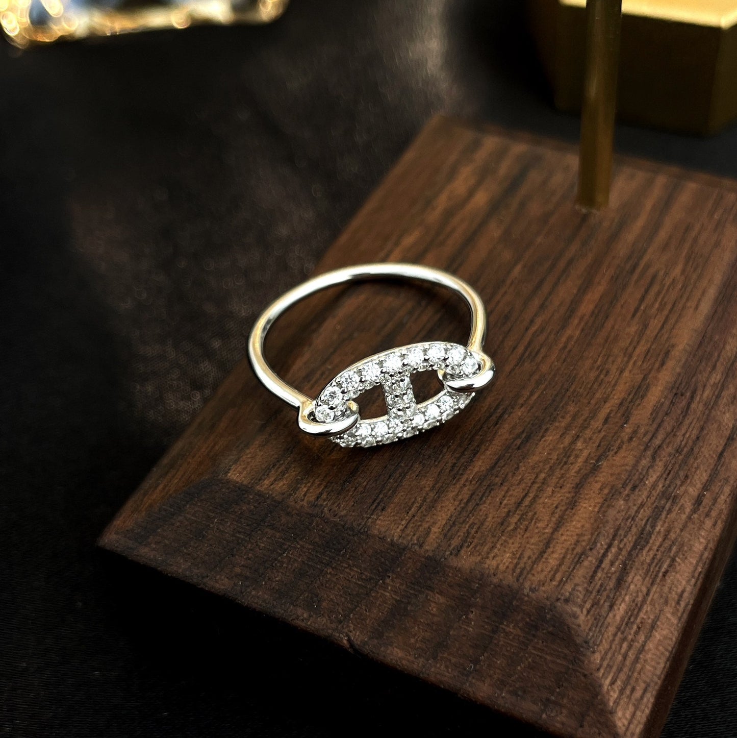 [Noble Aura jewelry]RONDE SMALL SILVER DIAMOND RING