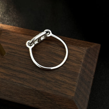 [Noble Aura jewelry]RONDE SMALL SILVER DIAMOND RING