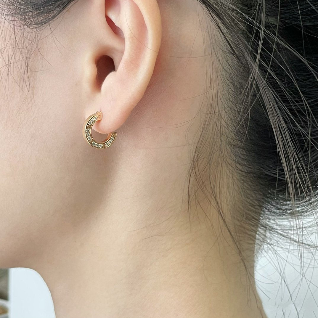[Noble Aura jewelry]LOVE DIAMOND EARRINGS