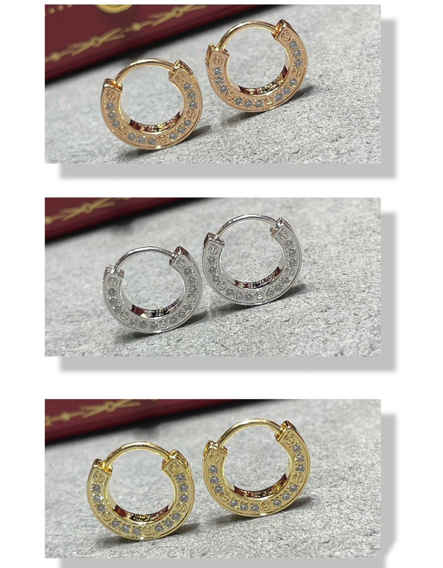 [Noble Aura jewelry]LOVE DIAMOND EARRINGS