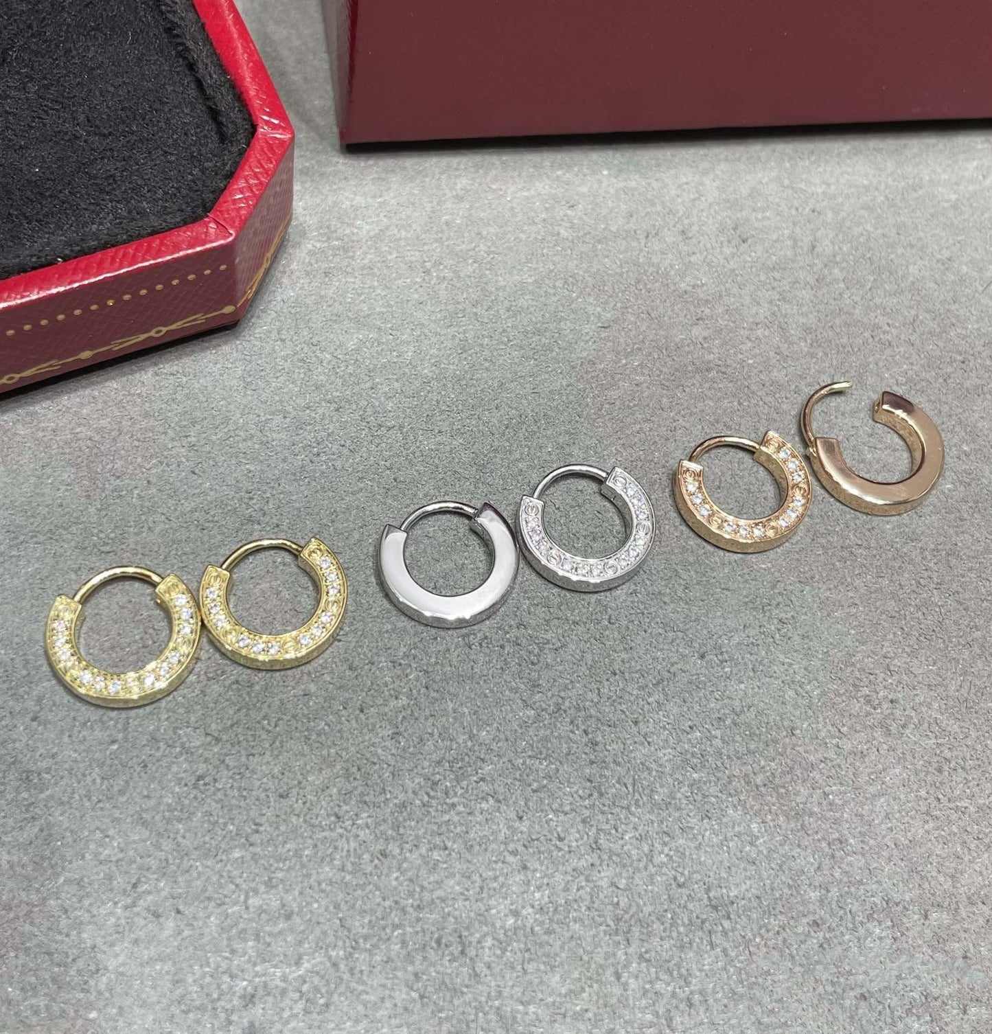 [Noble Aura jewelry]LOVE DIAMOND EARRINGS