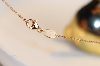 [Noble Aura jewelry]JEUX MALACHITE 1 DIAMOND PINK GOLD NECKLACE