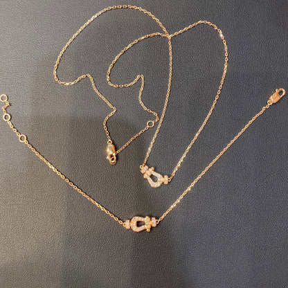 [Noble Aura jewelry]FORCE 10 DIAMOND PINK GOLD NECKLACE MINI MODEL