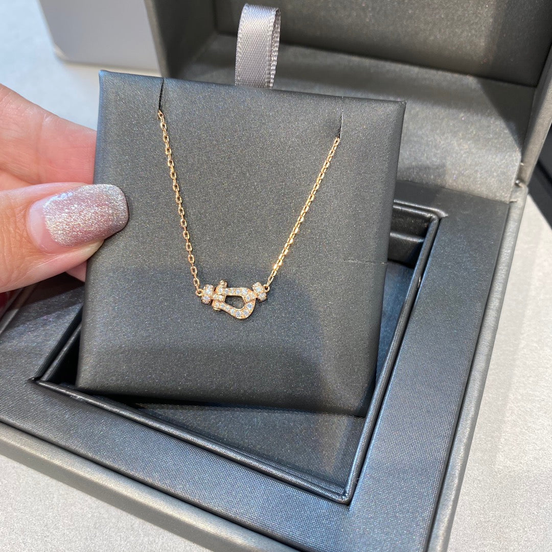 [Noble Aura jewelry]FORCE 10 DIAMOND PINK GOLD NECKLACE MINI MODEL