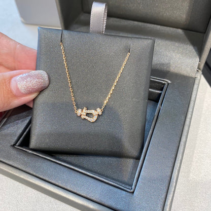 [Noble Aura jewelry]FORCE 10 DIAMOND PINK GOLD NECKLACE MINI MODEL