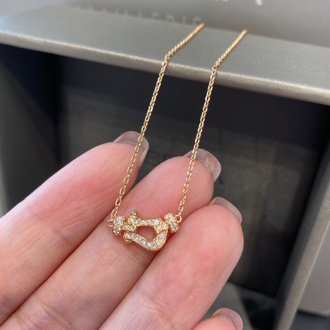 [Noble Aura jewelry]FORCE 10 DIAMOND PINK GOLD NECKLACE MINI MODEL